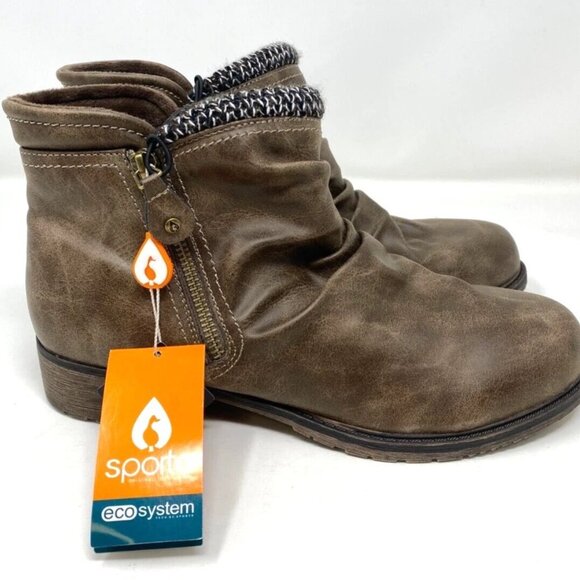 SPORTO Honor Faux Leather Sweater Women's Booties Boots 7 - Picture 5 of 10